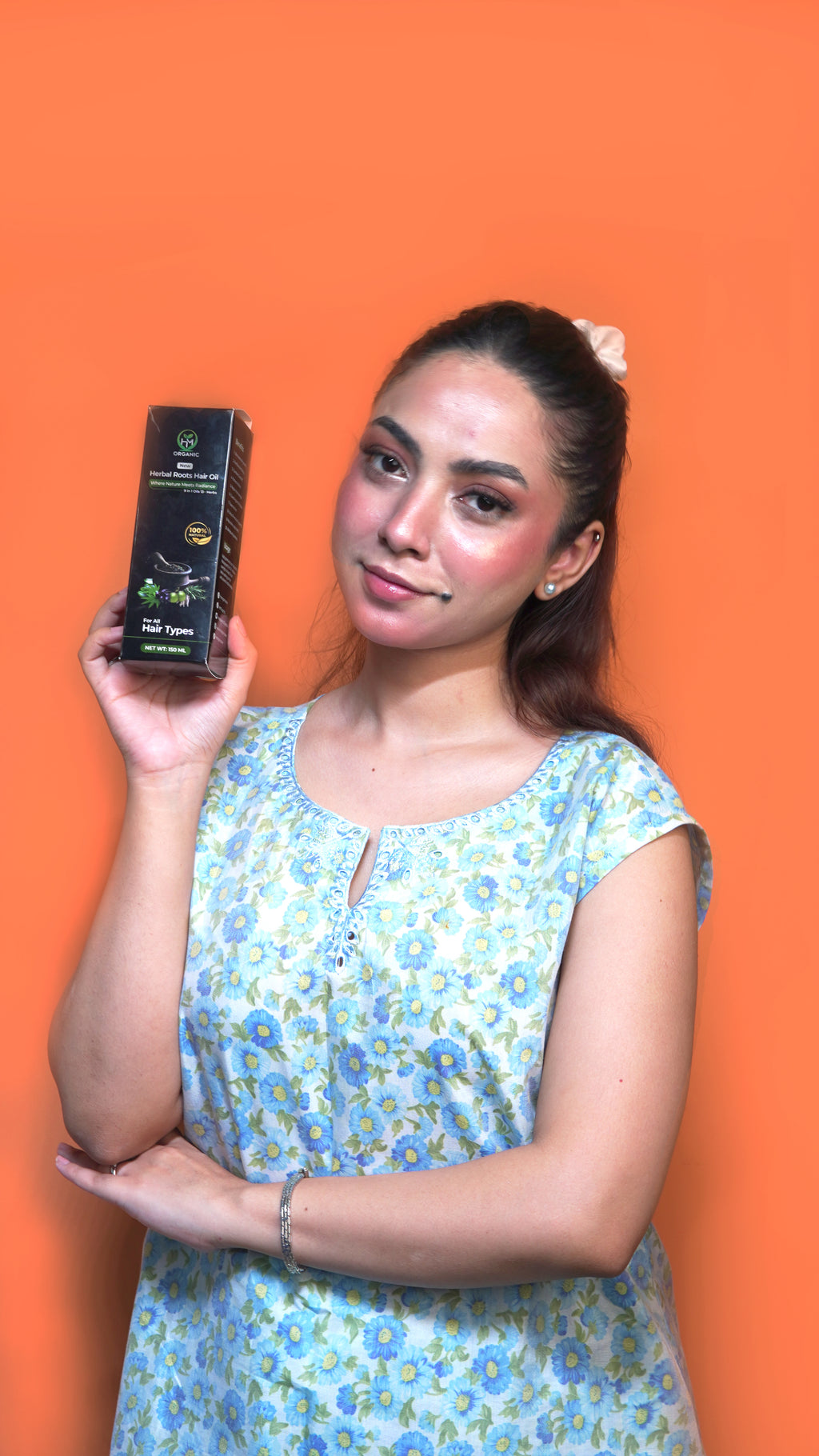 Herbal Roots Hair Oil| 9 in 1 Oils 13+ Herbs for All Hair Problems + Free Derma Roller Combo